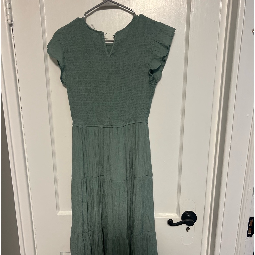 Pink Pineapple Dress - large - Sage Green